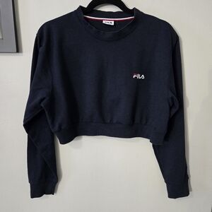 Fila crew neck crop sweatshirt, S